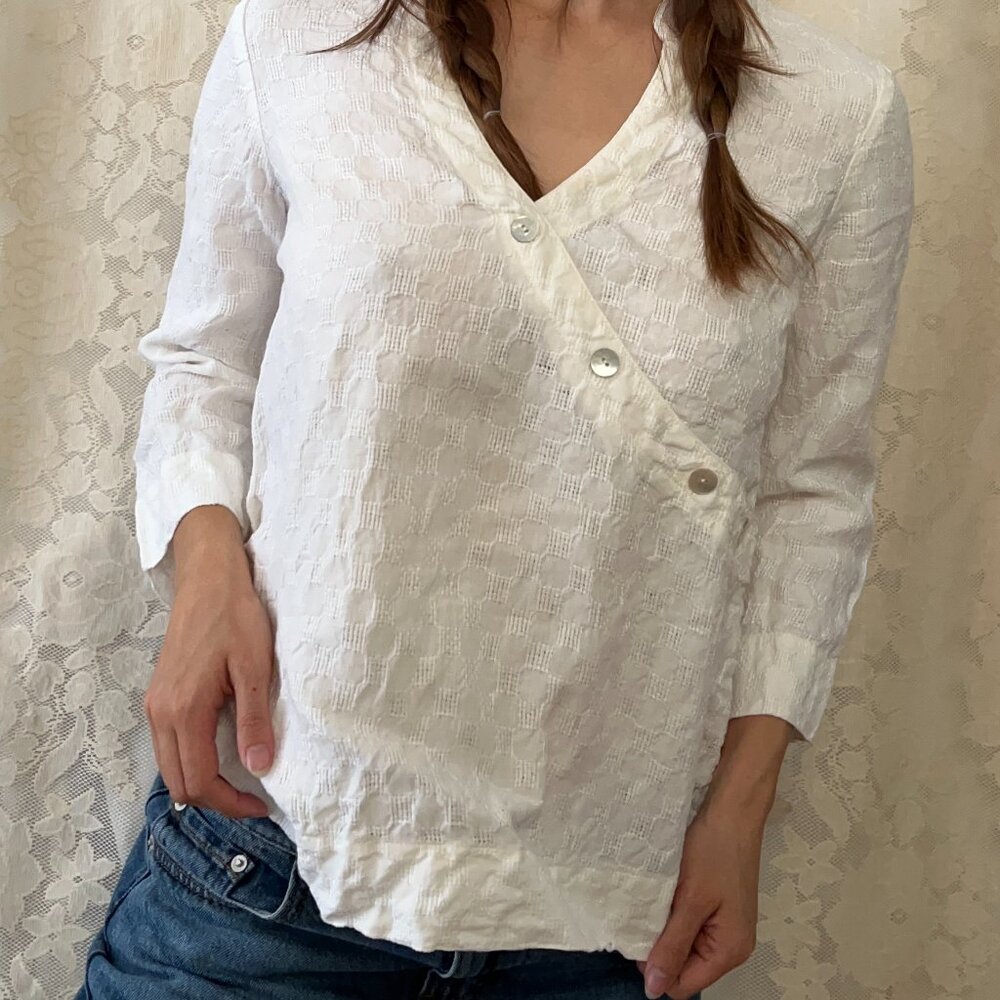 Silk Eurosummer white top